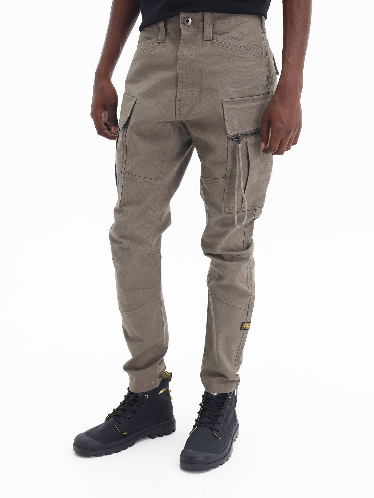 G-Star Cargo Pants Zip Pocket 3D Skinny Brown